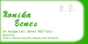 monika benes business card